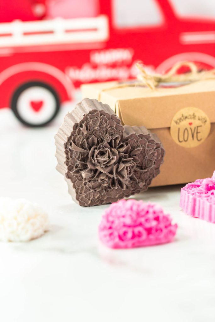 Homemade Heart Shaped Soap
