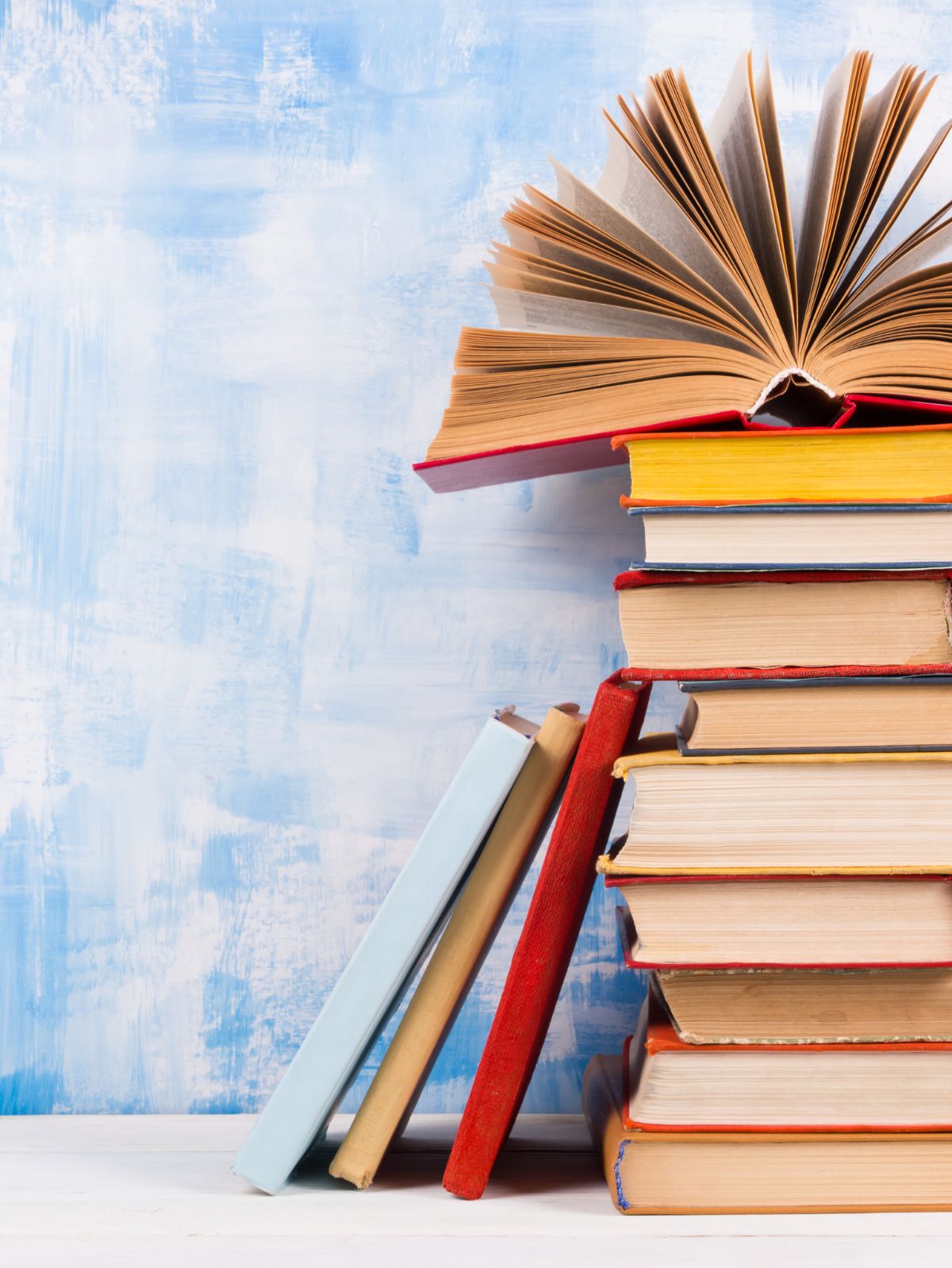 books in a stack