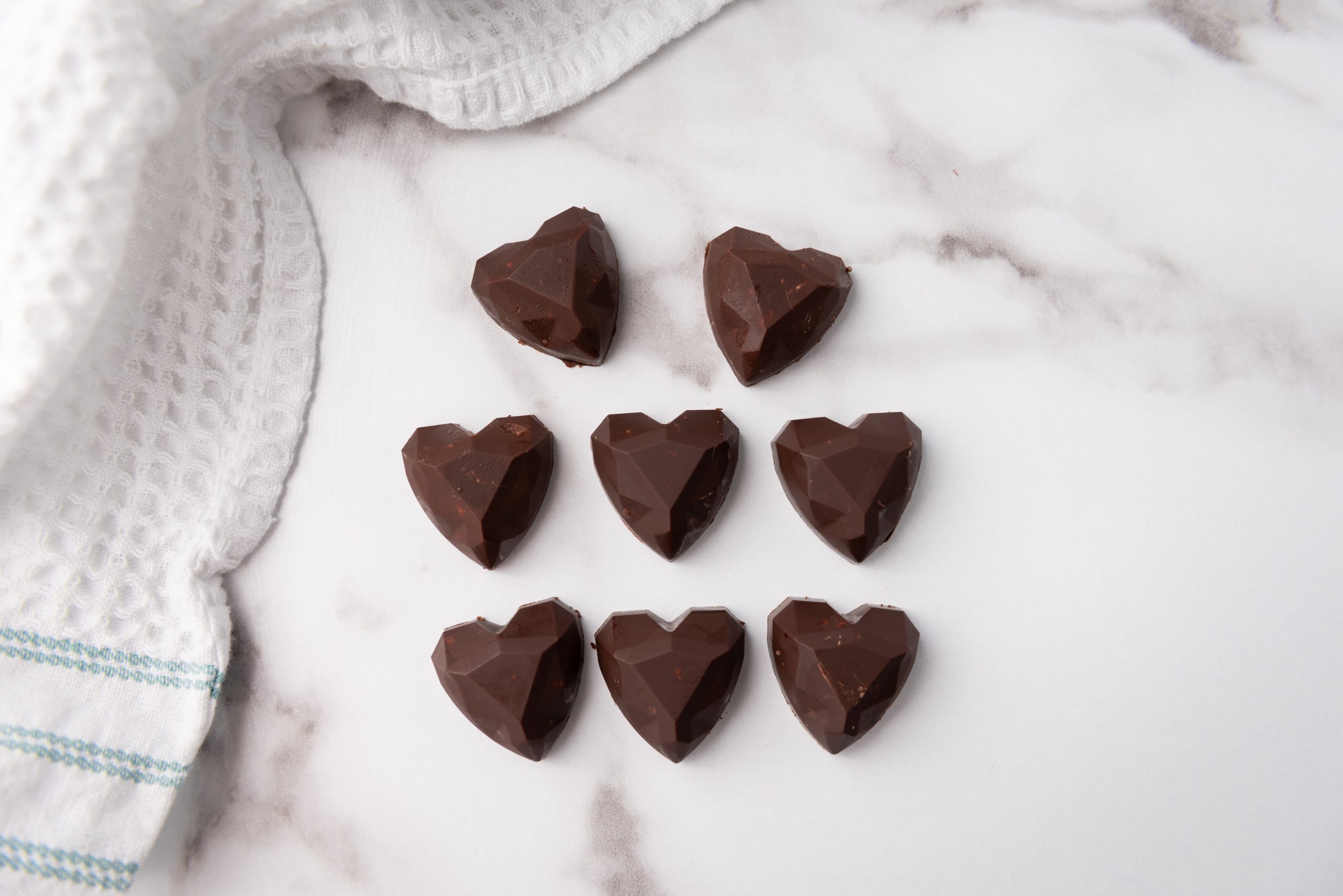 chocolate heart truffles