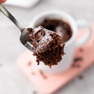 brownie in a mug