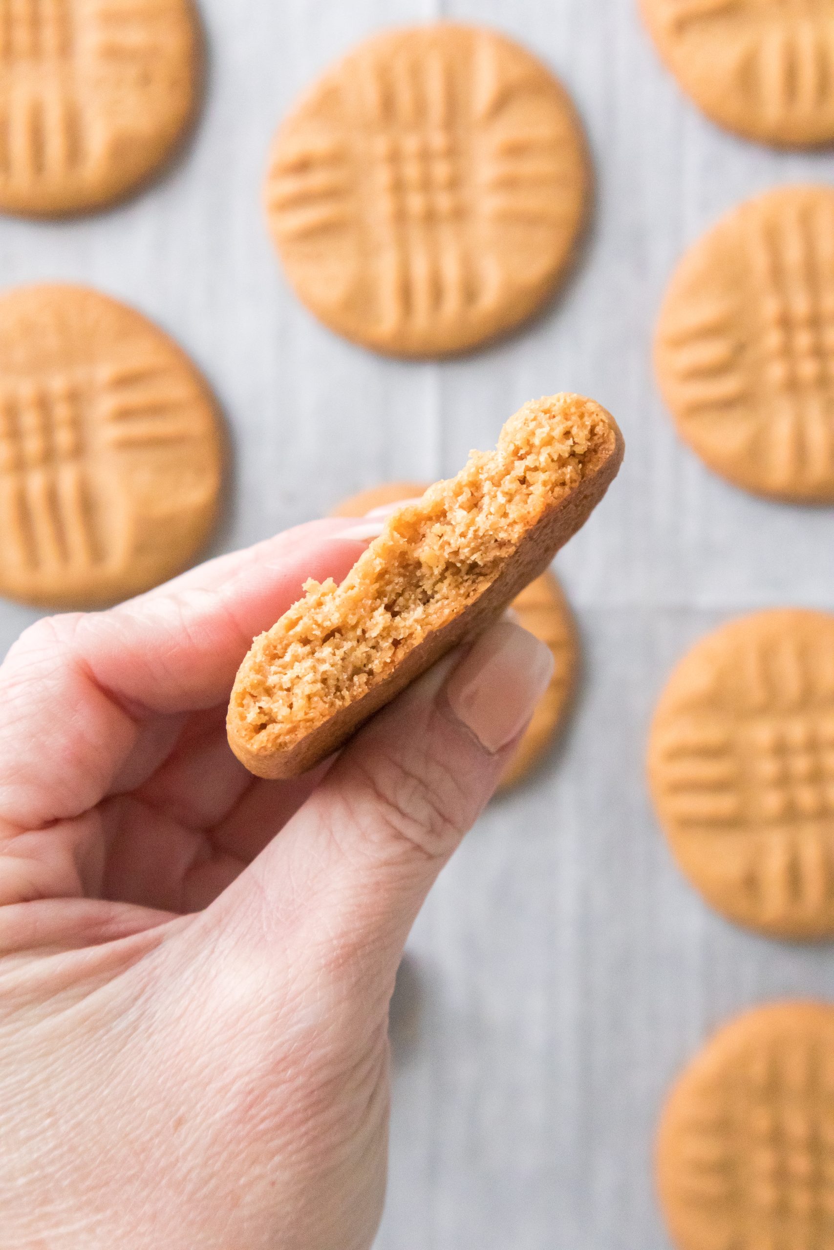 cookie in hand over a sheet truck