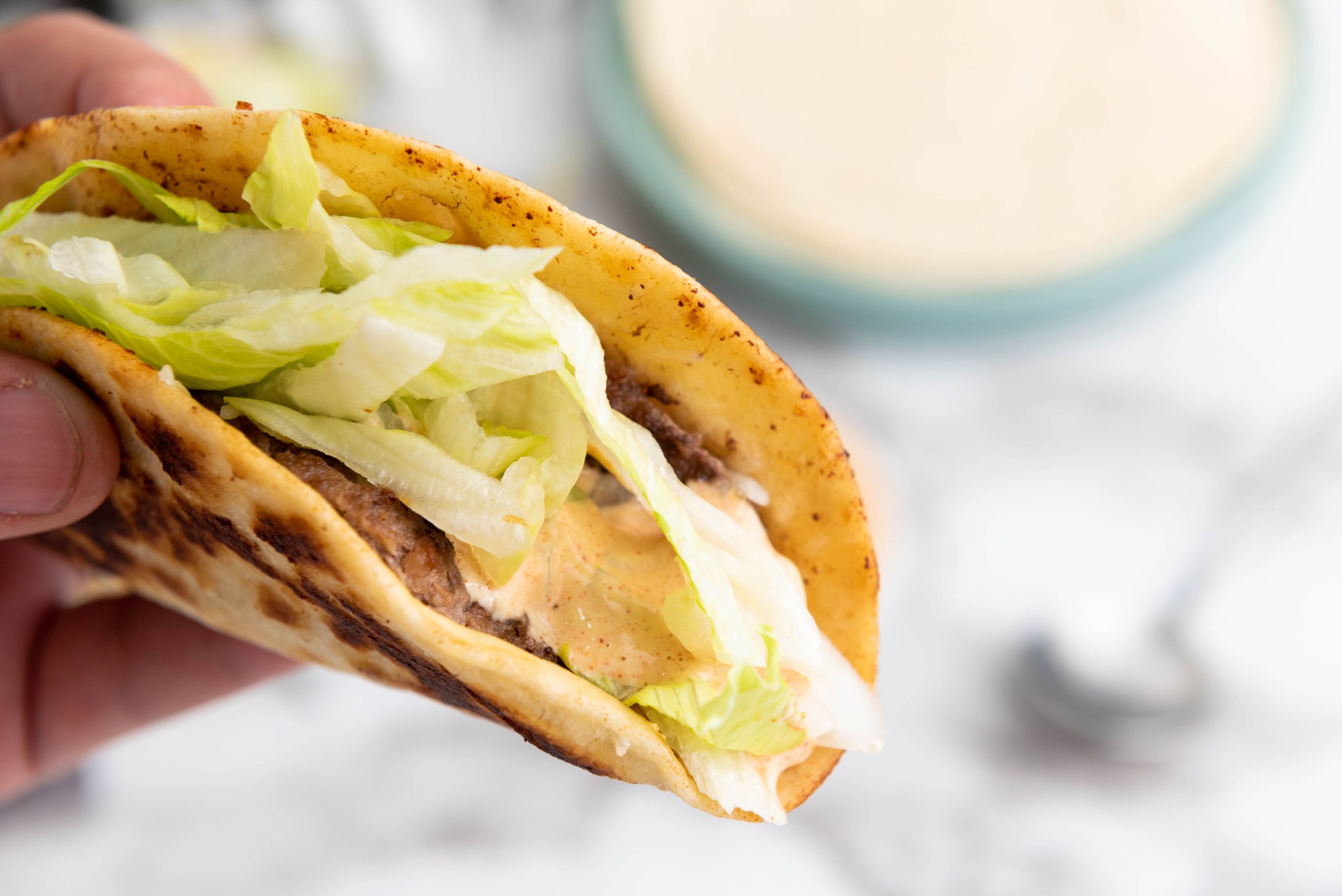 the perfect smash burger taco