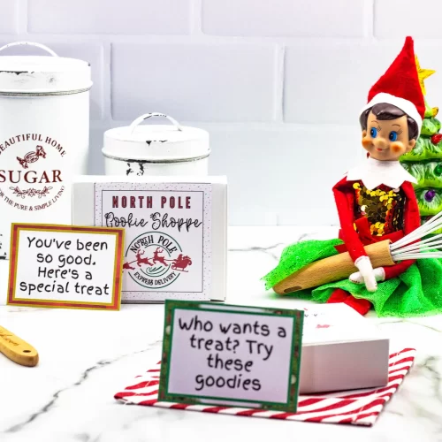 elf on the shelf with printable elf notes