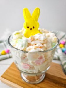 Easter Fluff with Peeps in a bowl