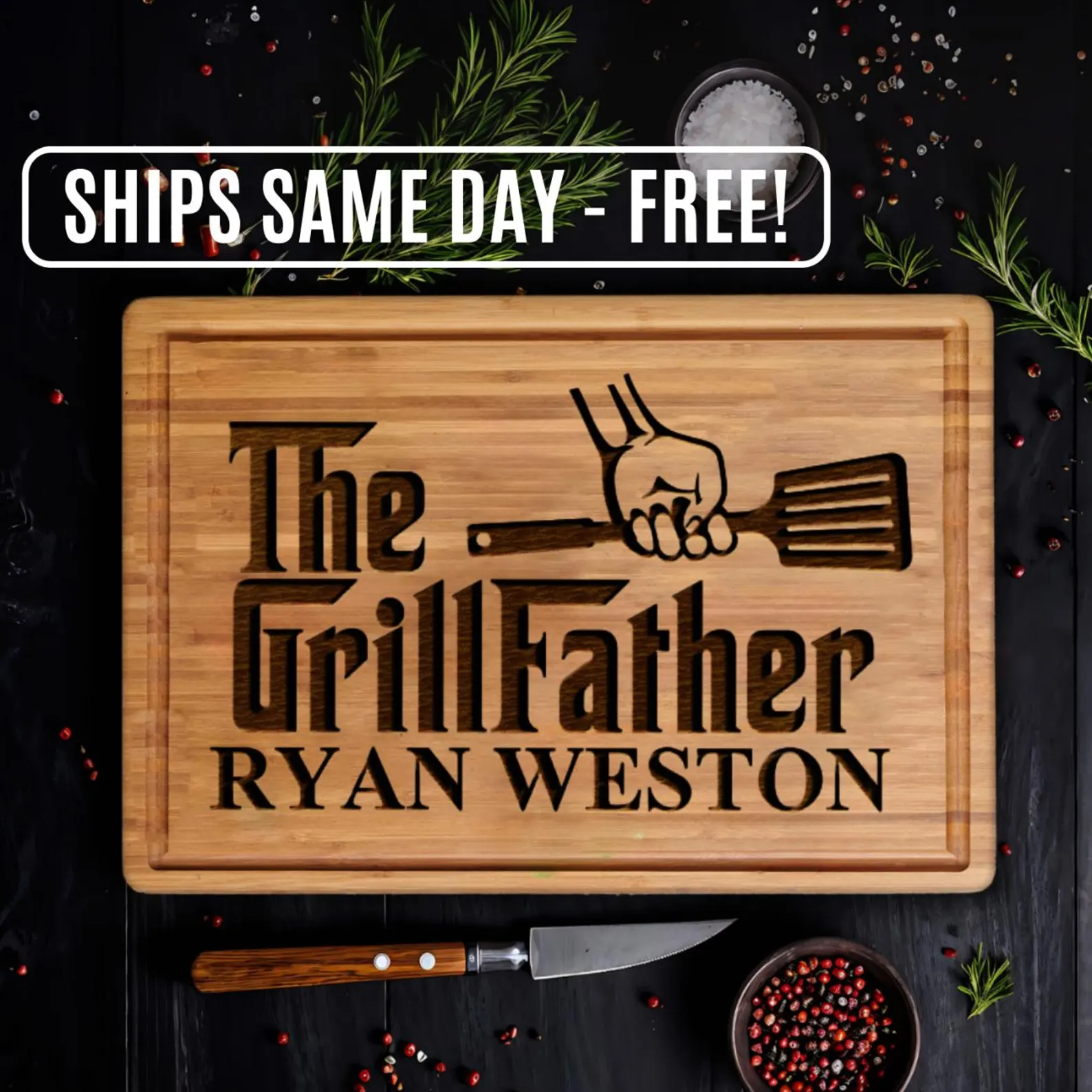 Funny BBQ Cutting Board