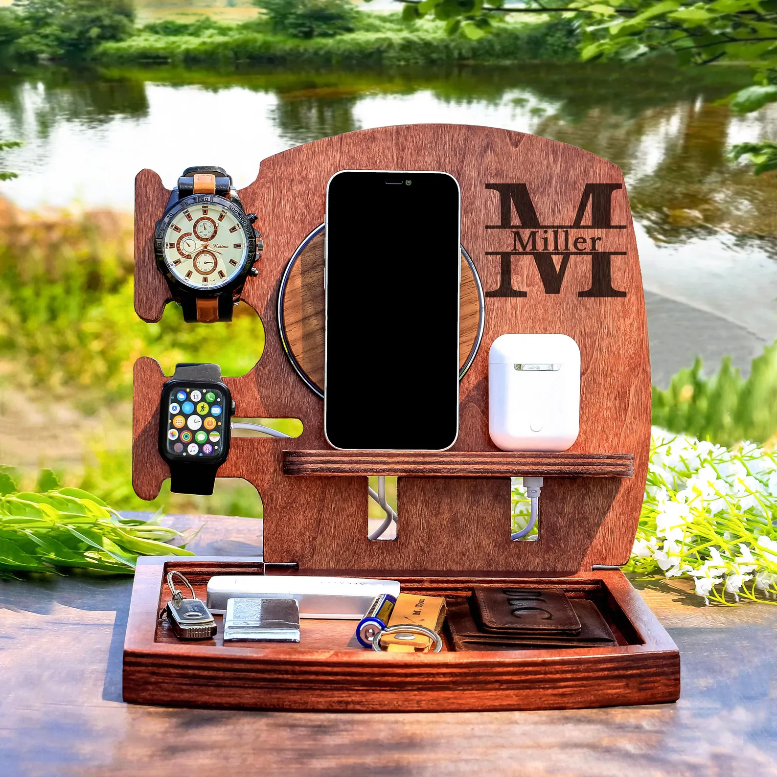 Custom Wood Docking Station