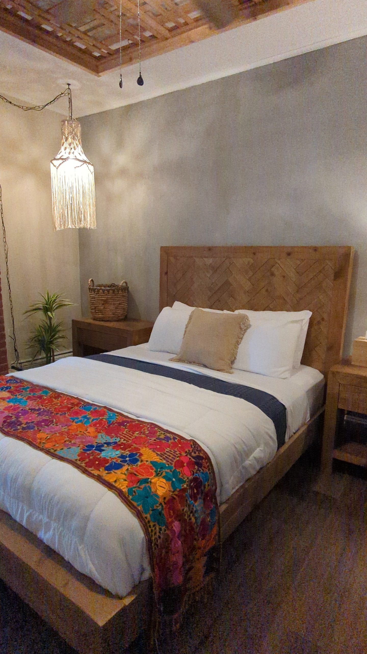 bed in room