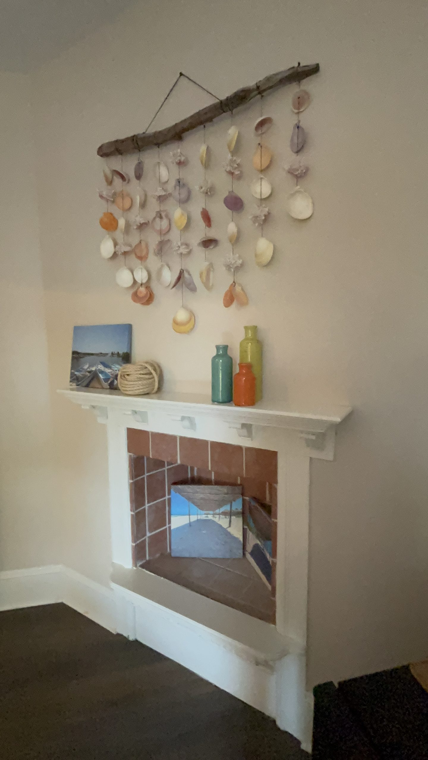 shells on wall