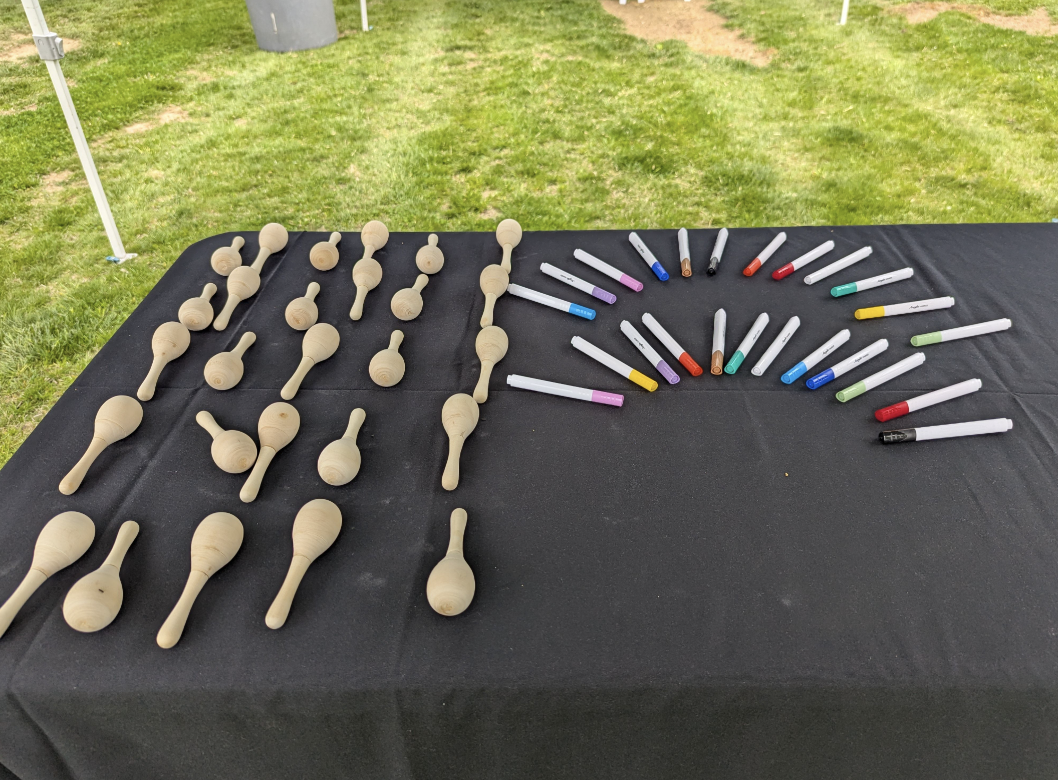maracas on a table
