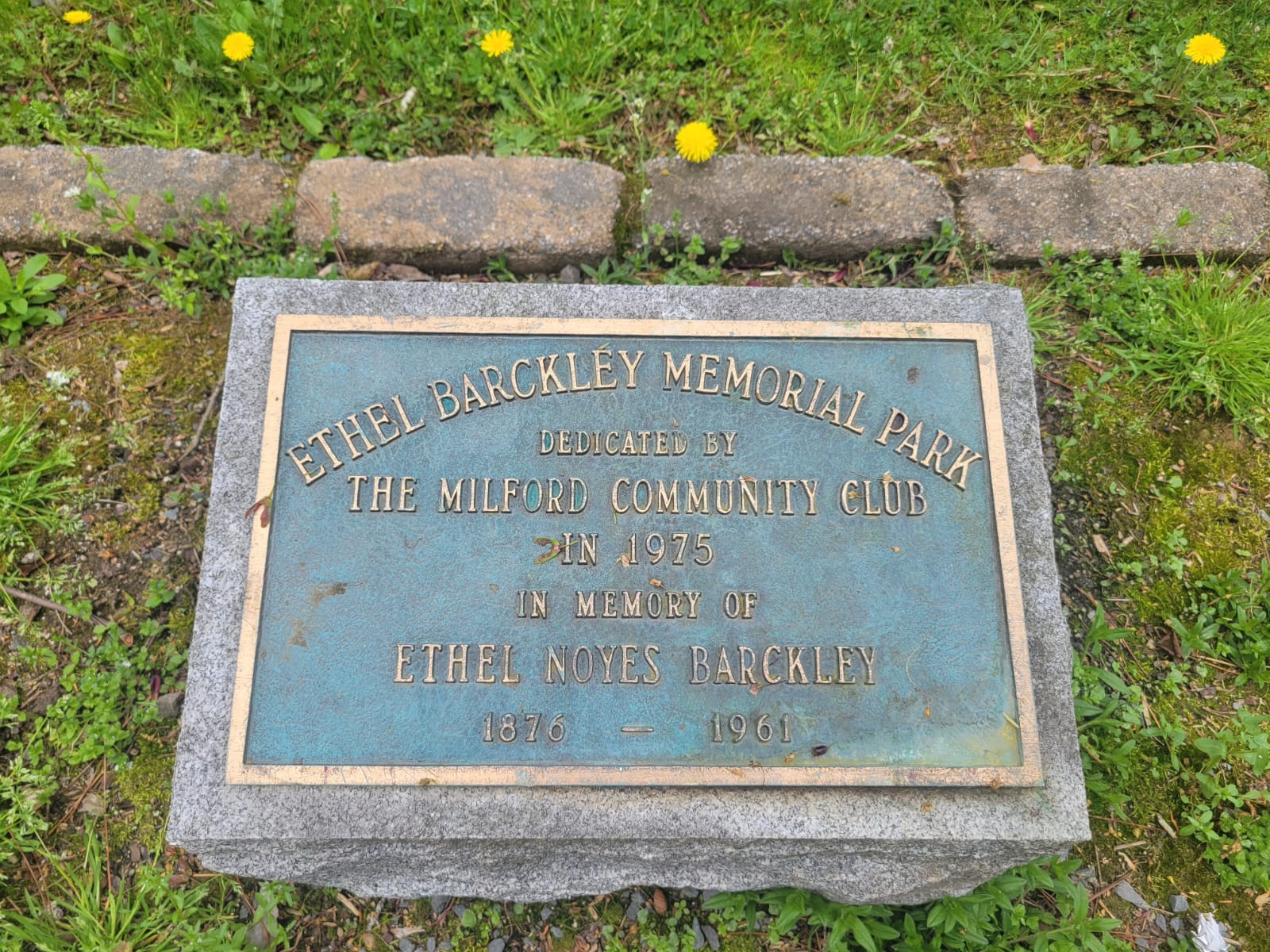 sign at park