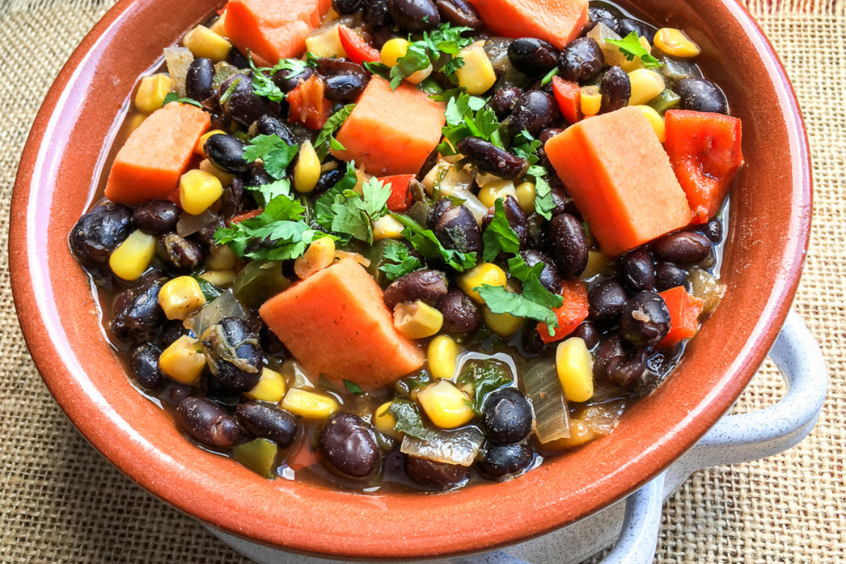 Black Bean & Sweet Potato Soup