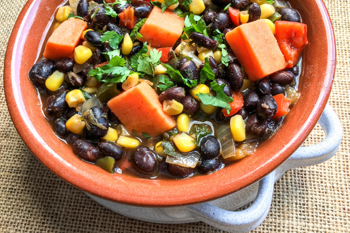 Black Bean and Sweet Potato Soup
