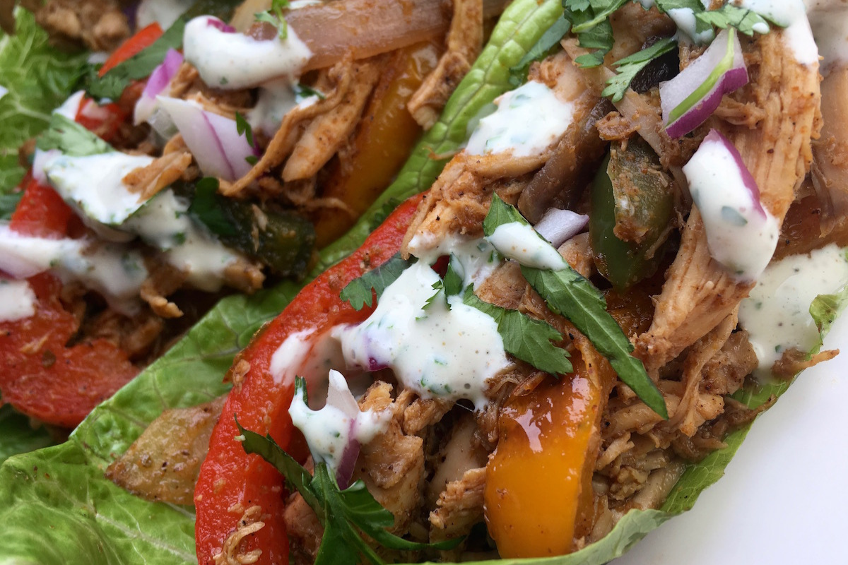 Chicken Fajita Lettuce Wraps