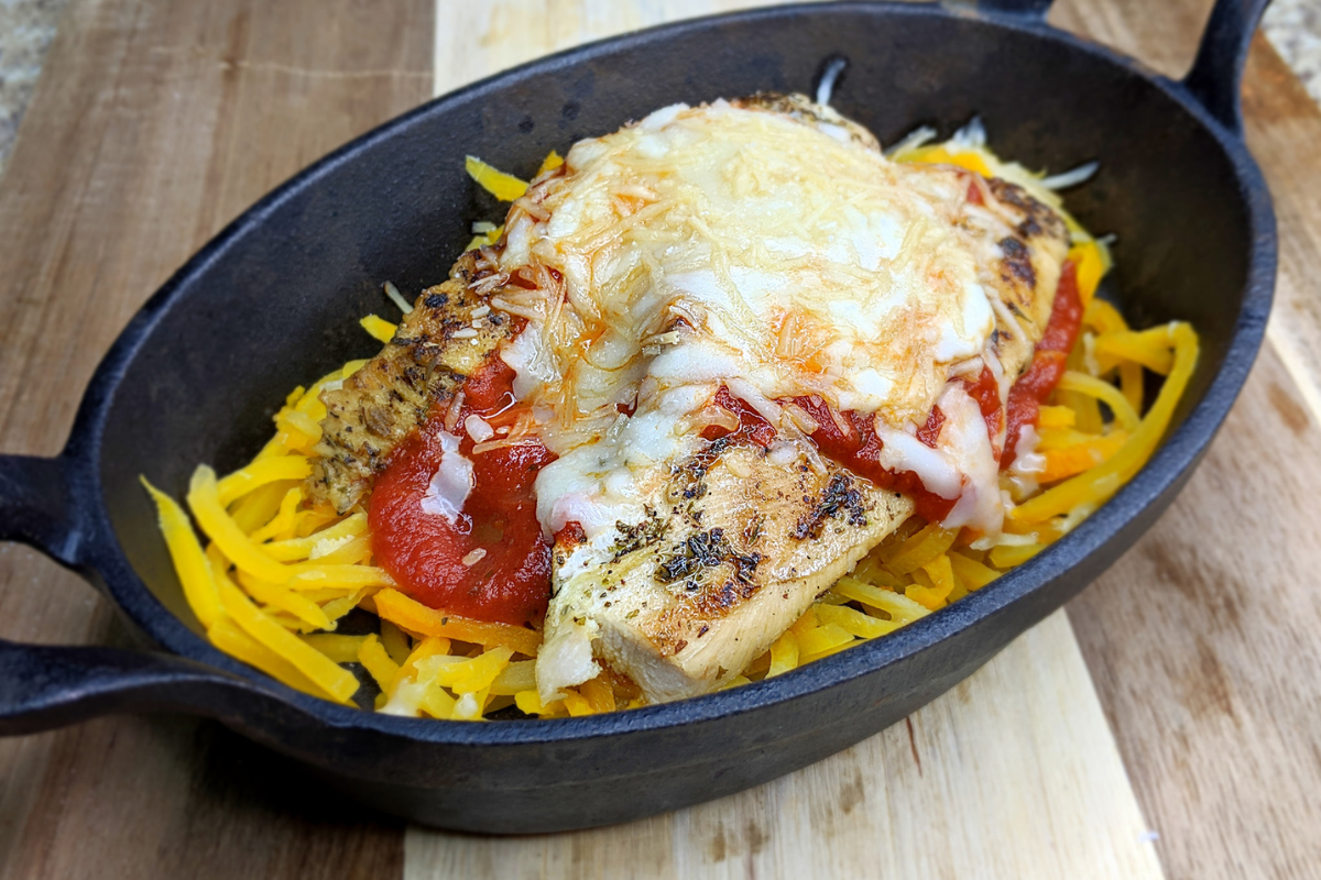 Chicken Parmesan with Zoodles