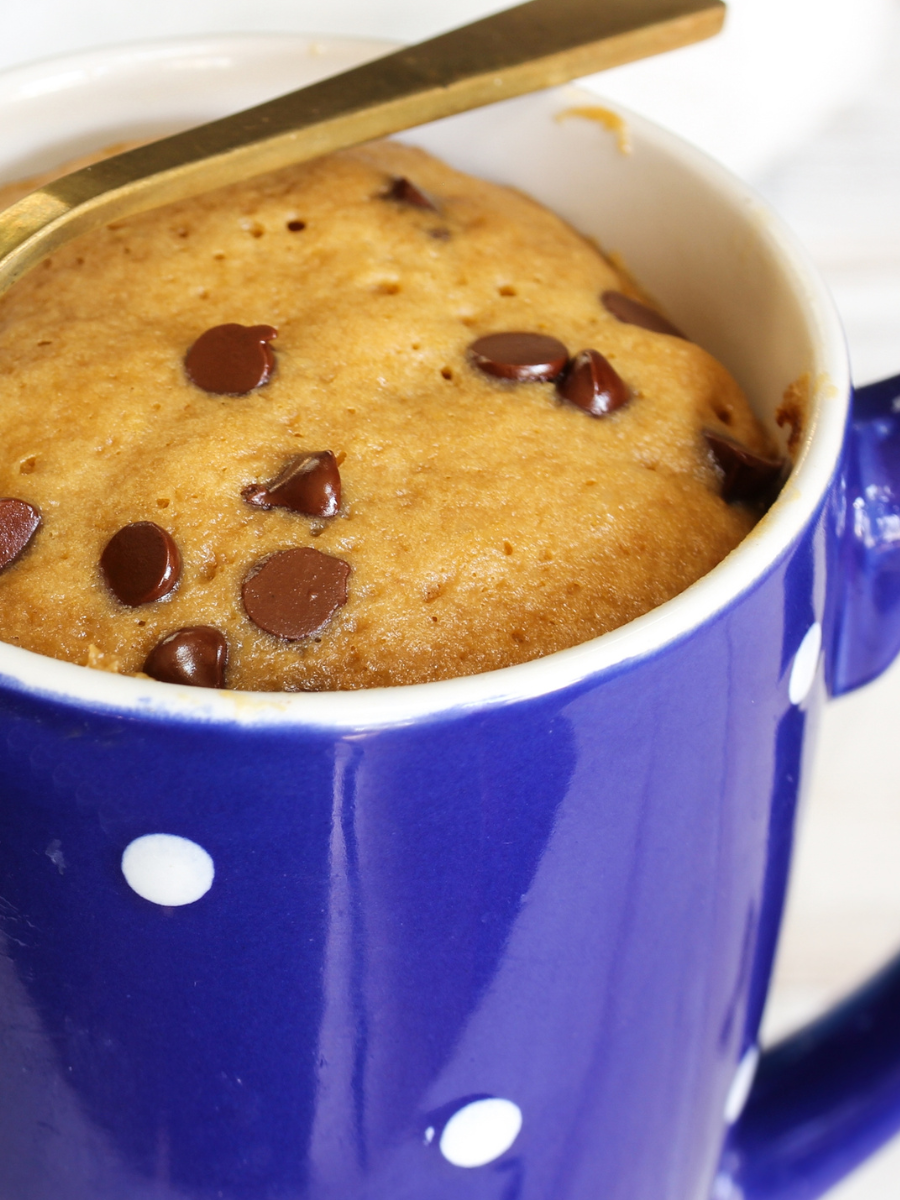 Chocolate Chip Microwave Mug Cake