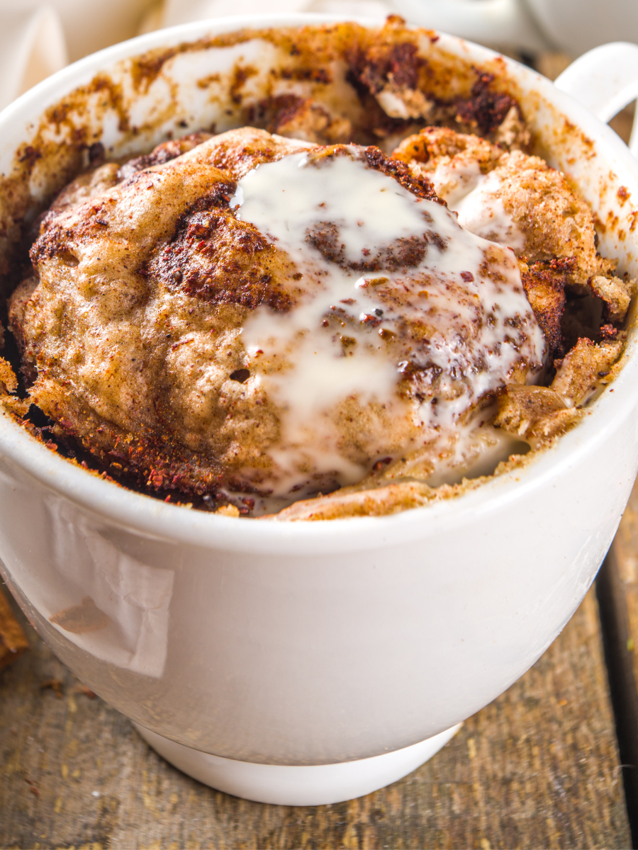 Cinnabon Cake in Mug