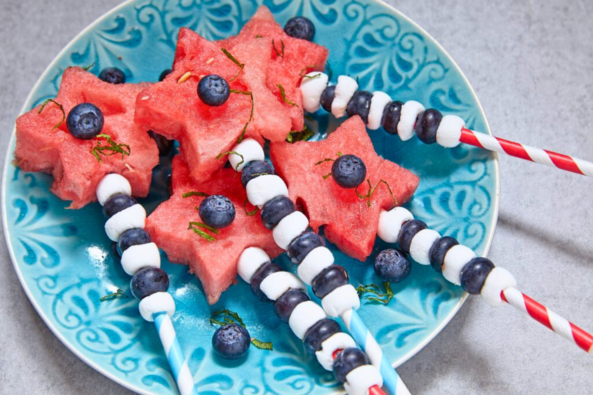 Patriotic Fruit Skewers