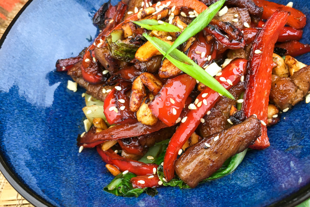Keto Pork Stir Fry with Cashews