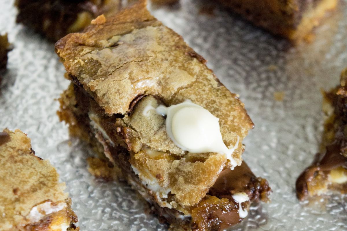 Nutella Chocolate Chip Sugar Cookie Bars