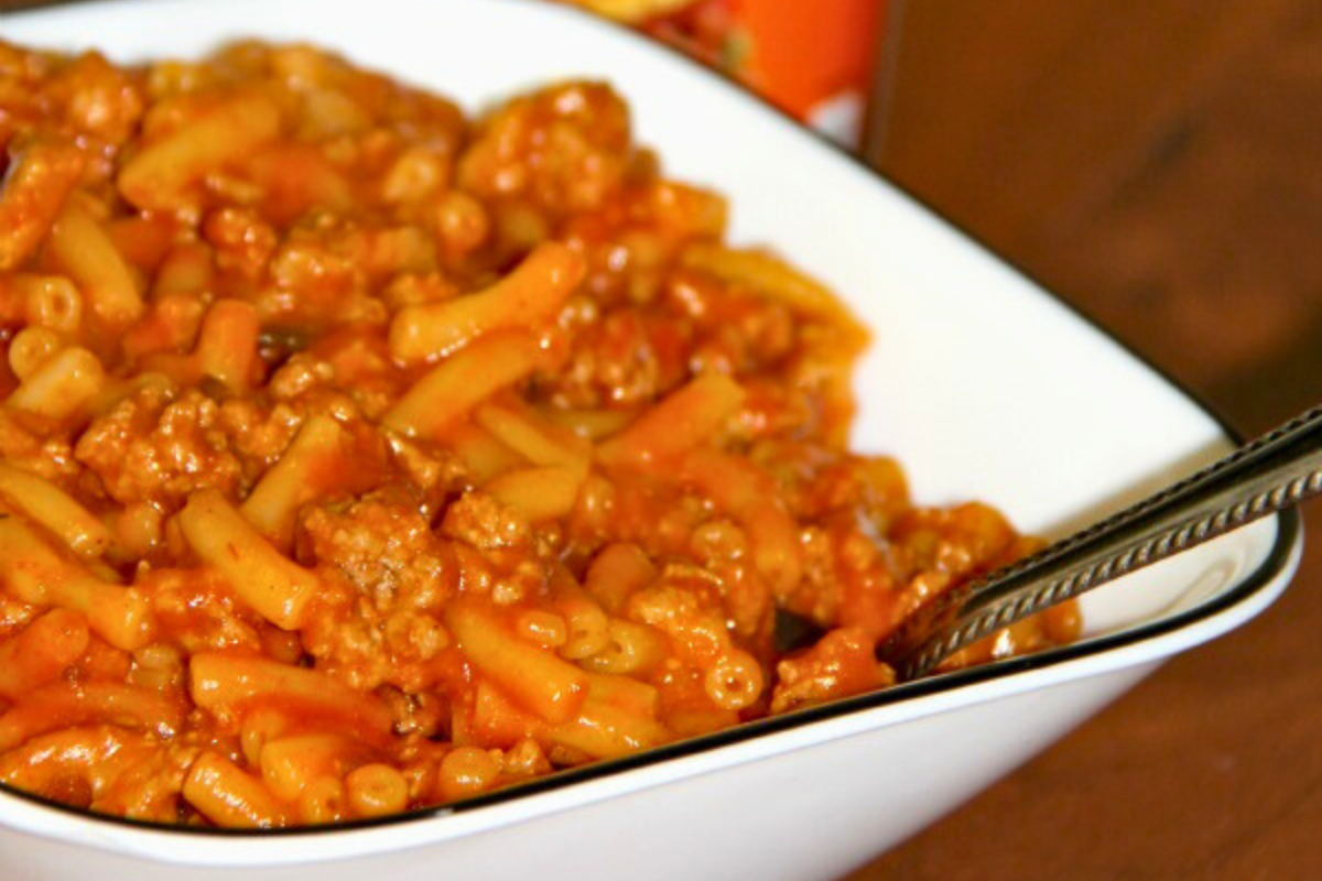 Sloppy Joe Mac & Cheese