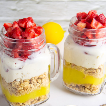 Strawberry Cheesecake Lemon Curd Parfait