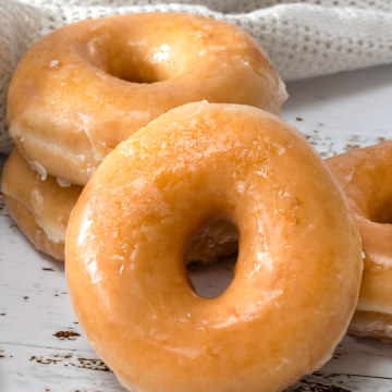 biscuit donuts with glaze