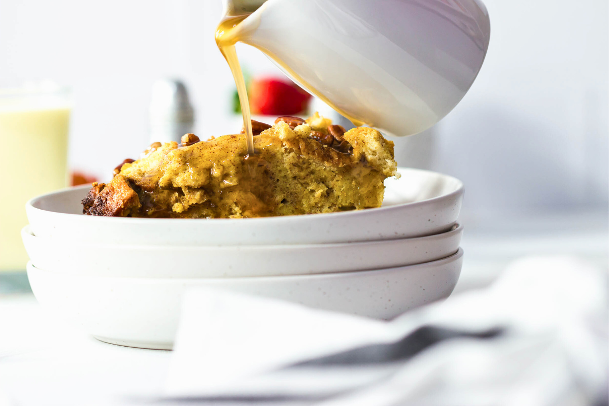 Crockpot Eggnog French Toast