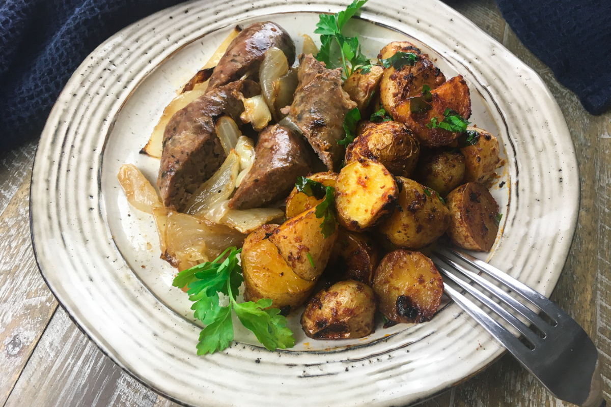 Easy Chorizo and Potatoes Sheet Pan Dinner