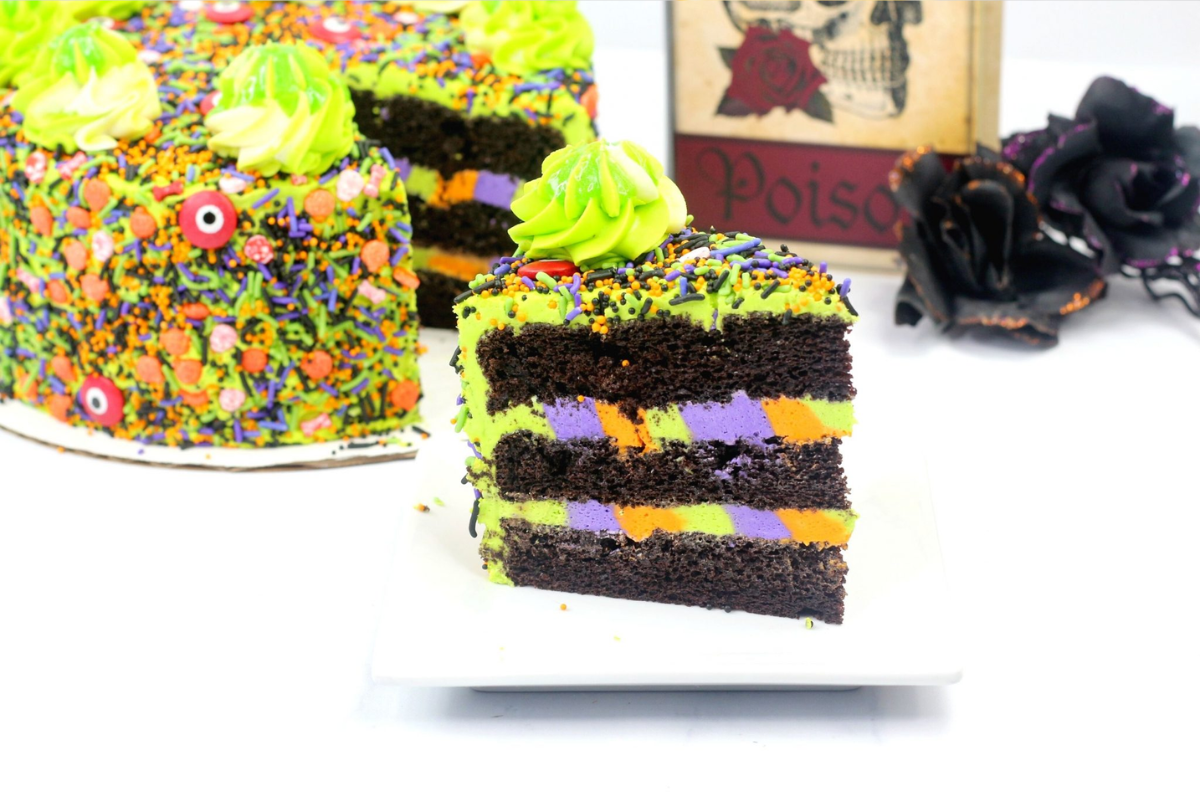 Easy Halloween Monster Cake