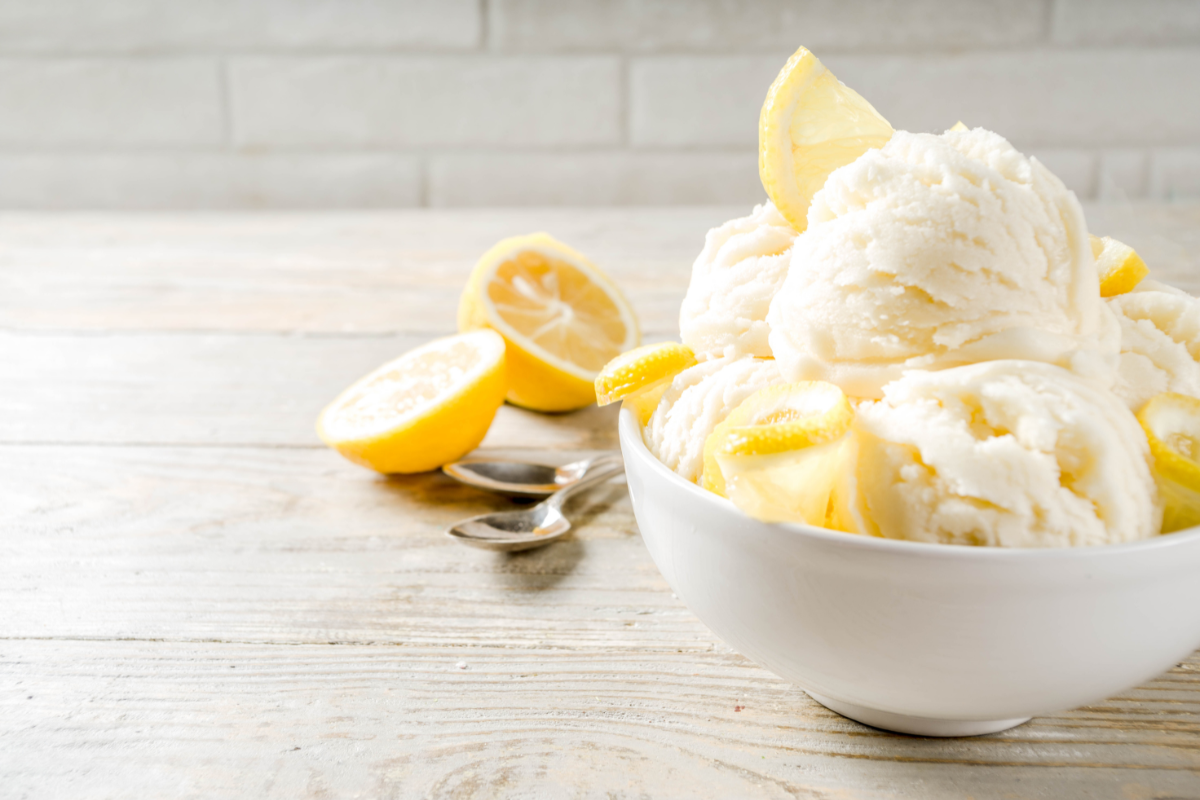 lemon ice cream