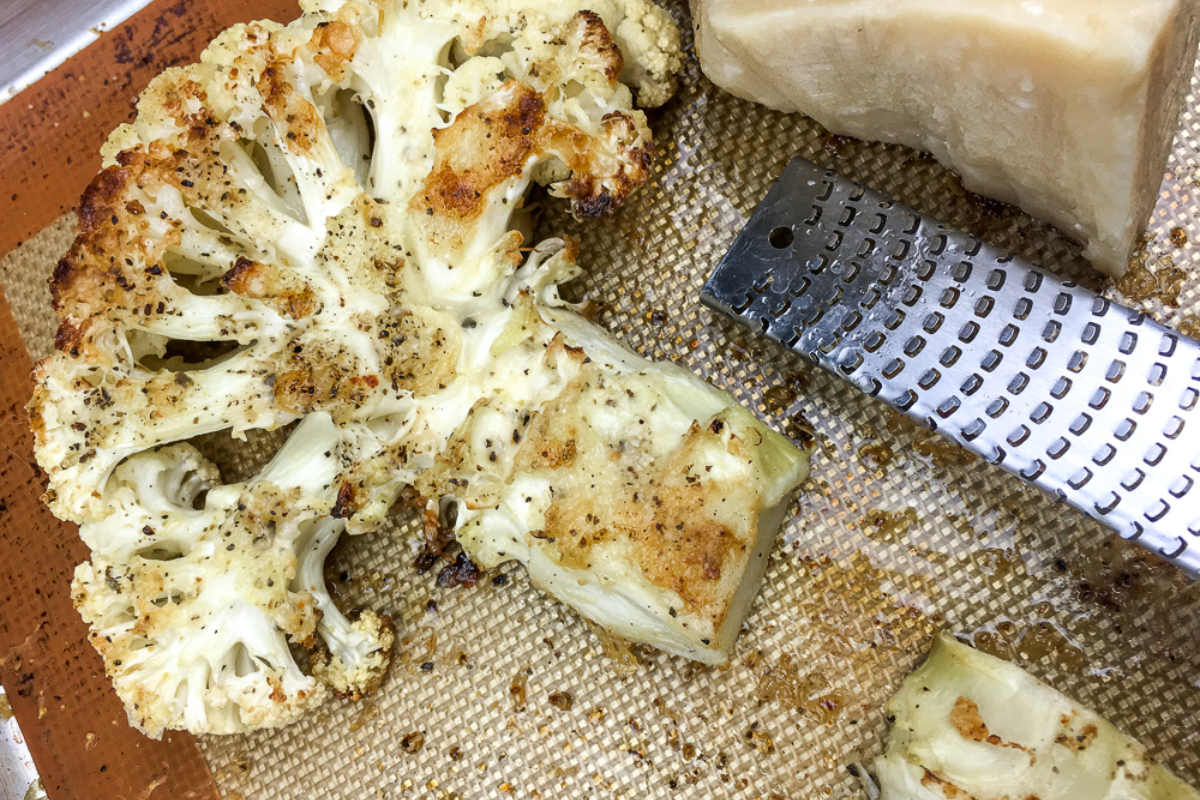 Roasted Parmesan Cauliflower Steaks