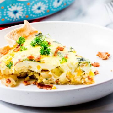 Spinach & Cheese Quiche