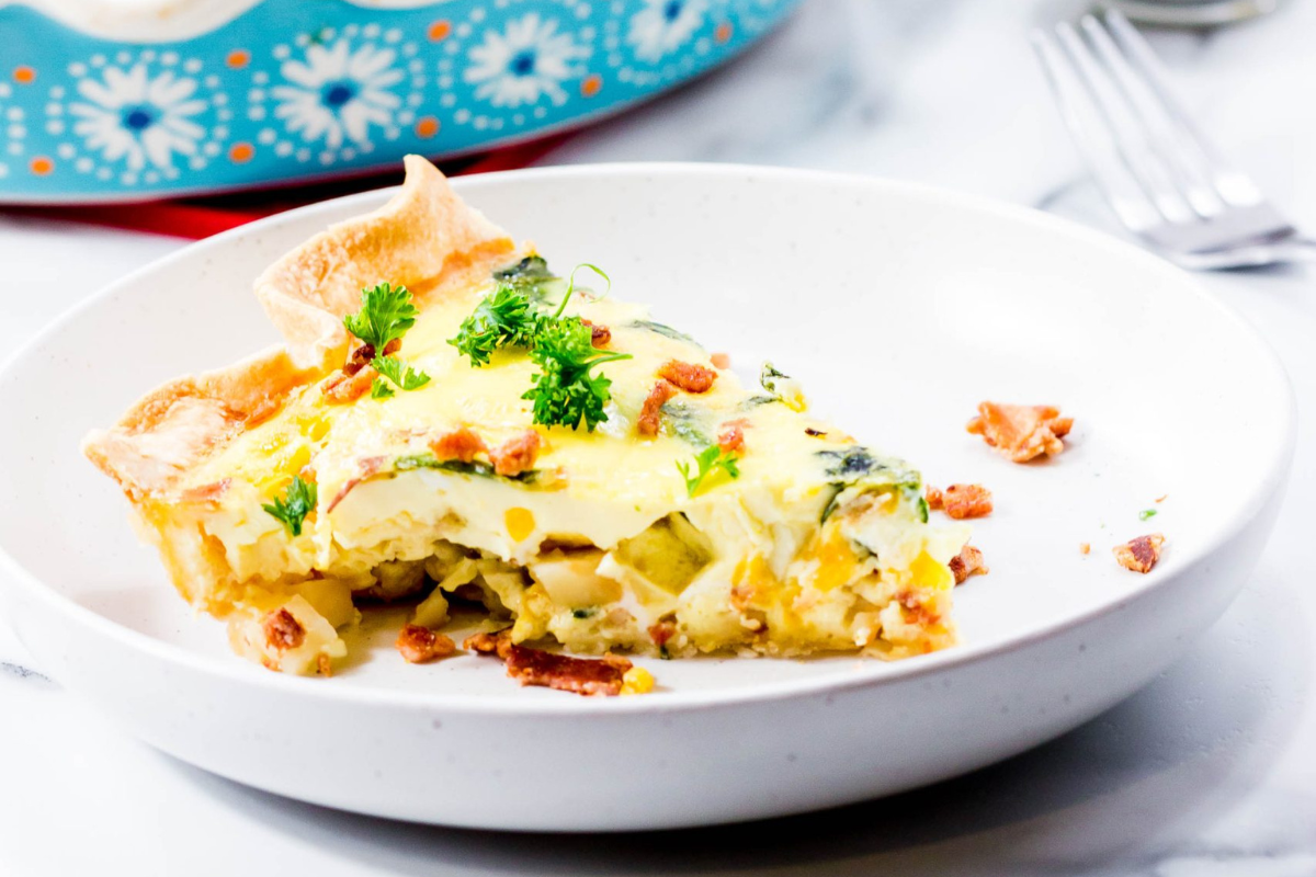 Spinach & Cheese Quiche