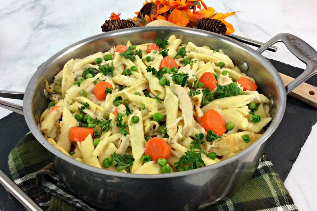 Turkey Bacon Alfredo Pasta
