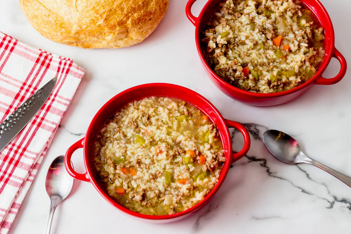 Beef Rice Soup