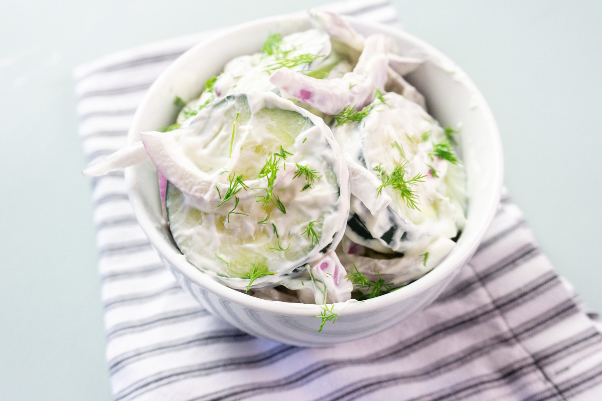 creamy cucumber salad