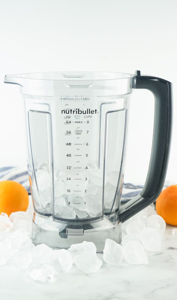 ice in the blender