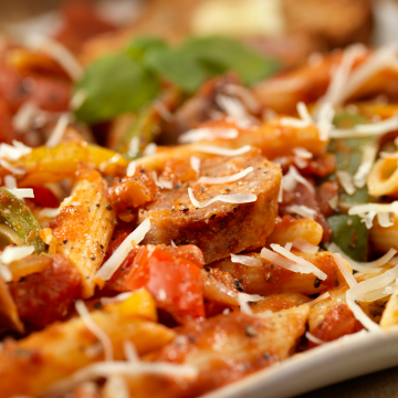 italian sausage and pepper pasta