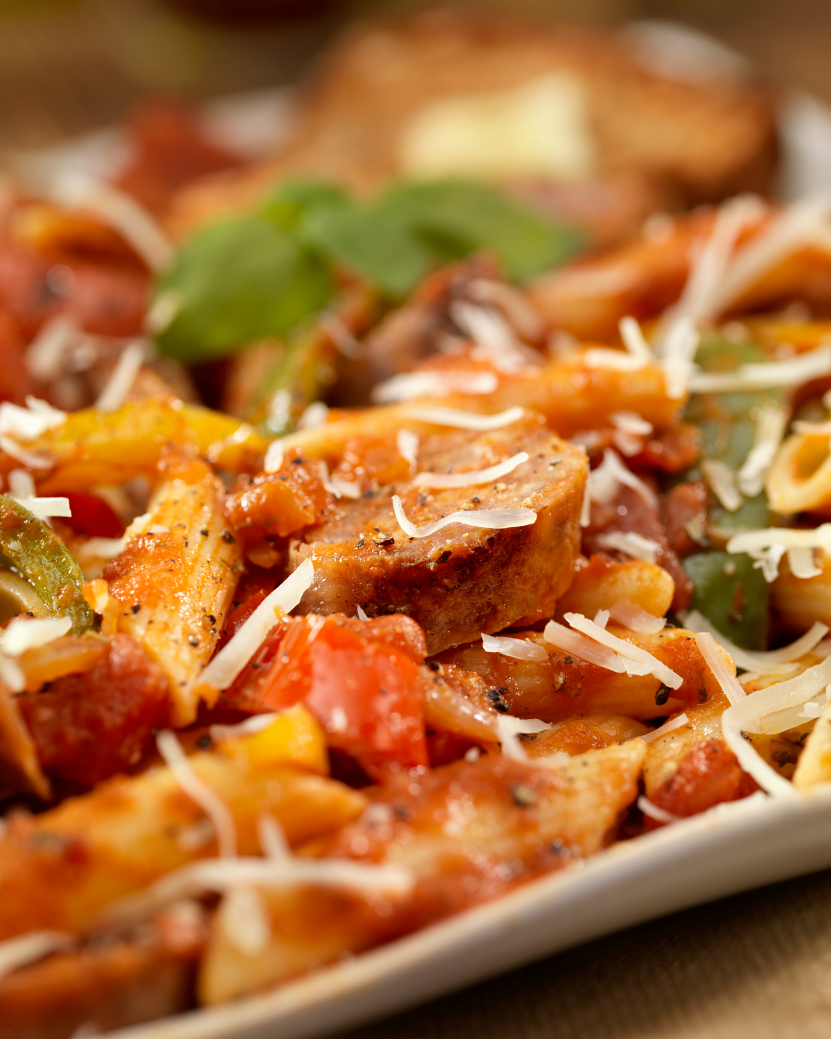 italian sausage and pepper pasta