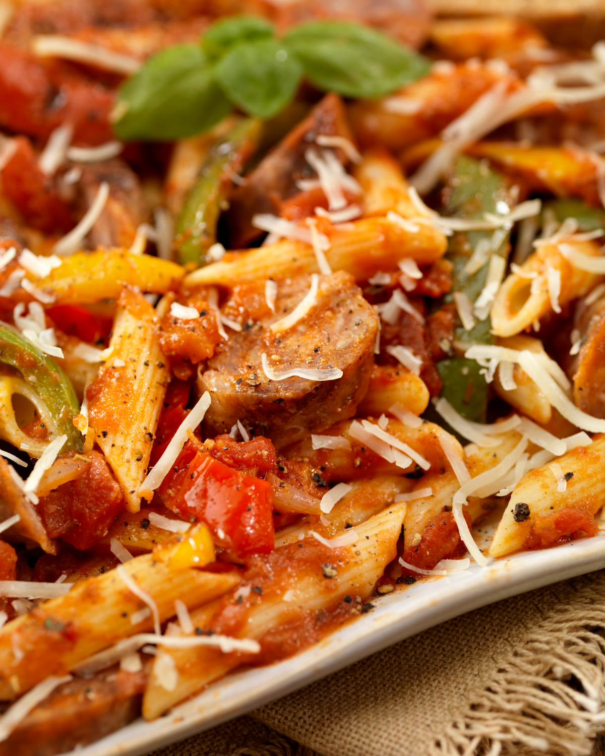 italian sausage and pepper pasta