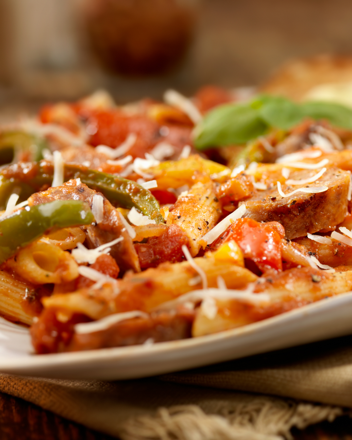 italian sausage and pepper pasta