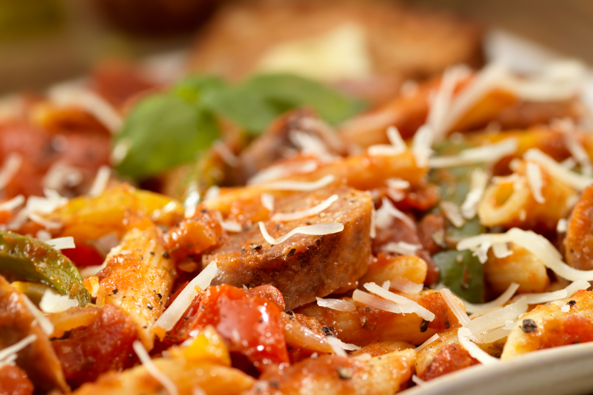 italian sausage and pepper pasta