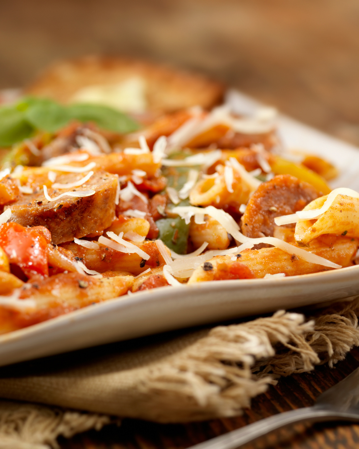 italian sausage and pepper pasta