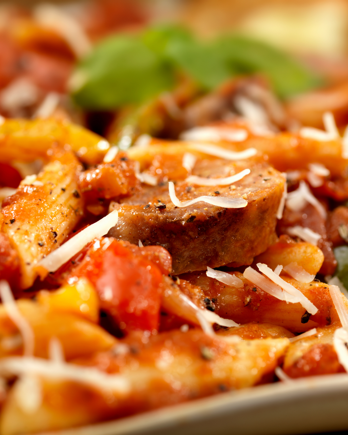 italian sausage and pepper pasta