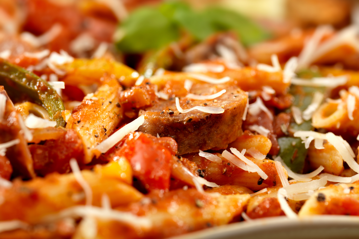 italian sausage and pepper pasta