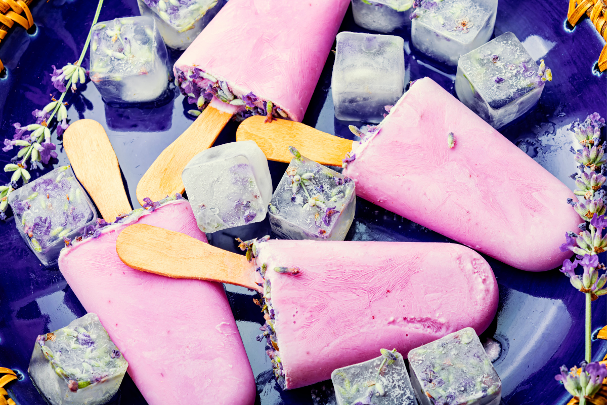 lavender ice cream bars