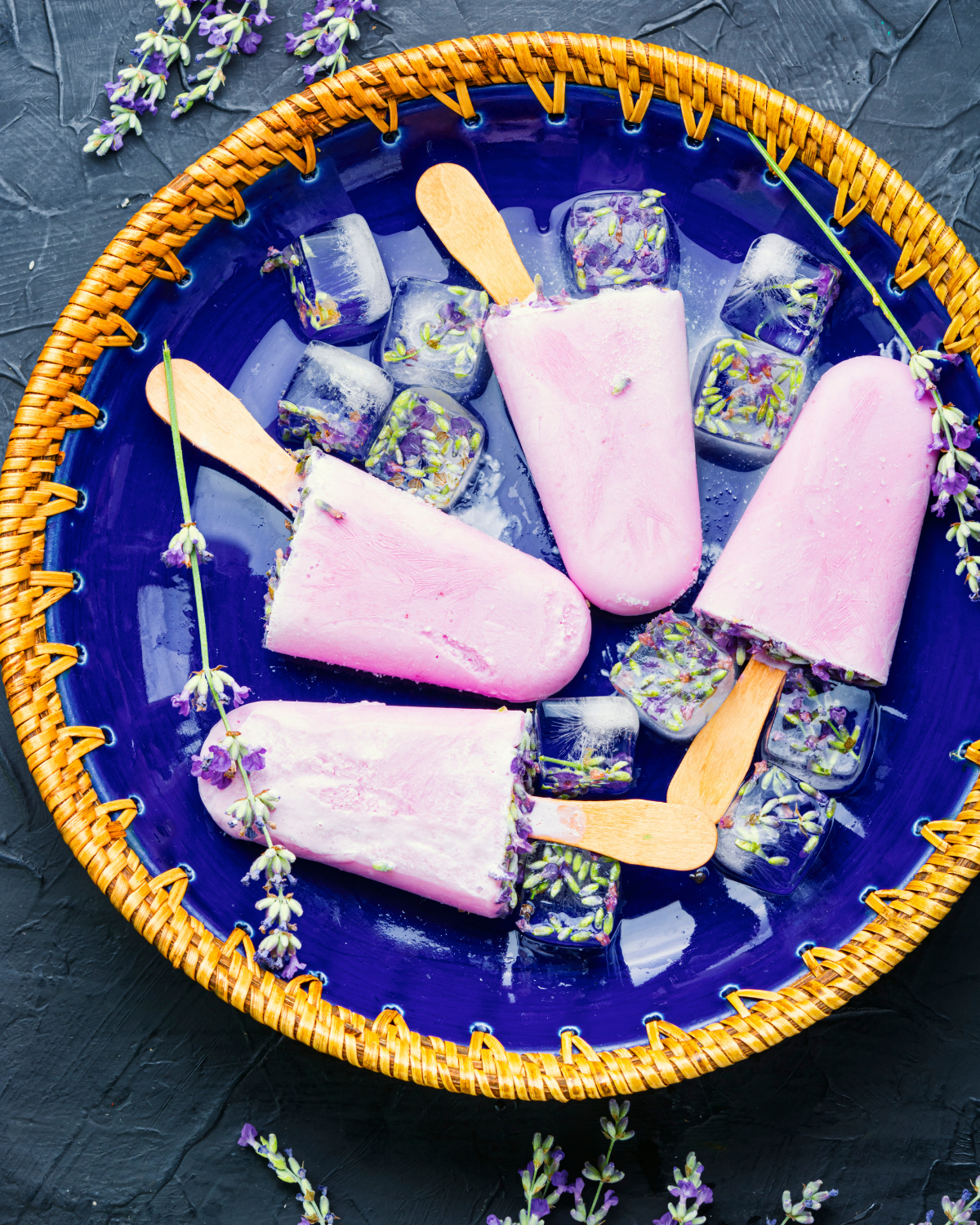Creamy Lavender Ice Cream Bars (No Churn!)