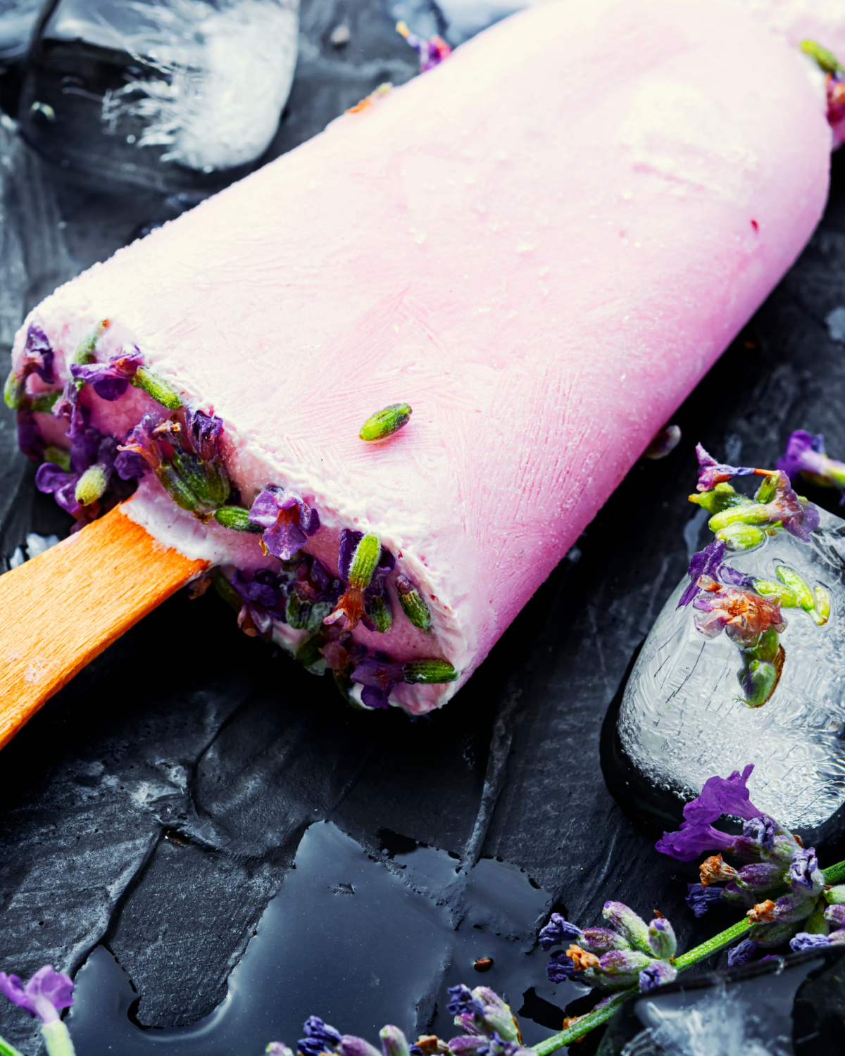 Creamy Lavender Ice Cream Bars (No Churn!)