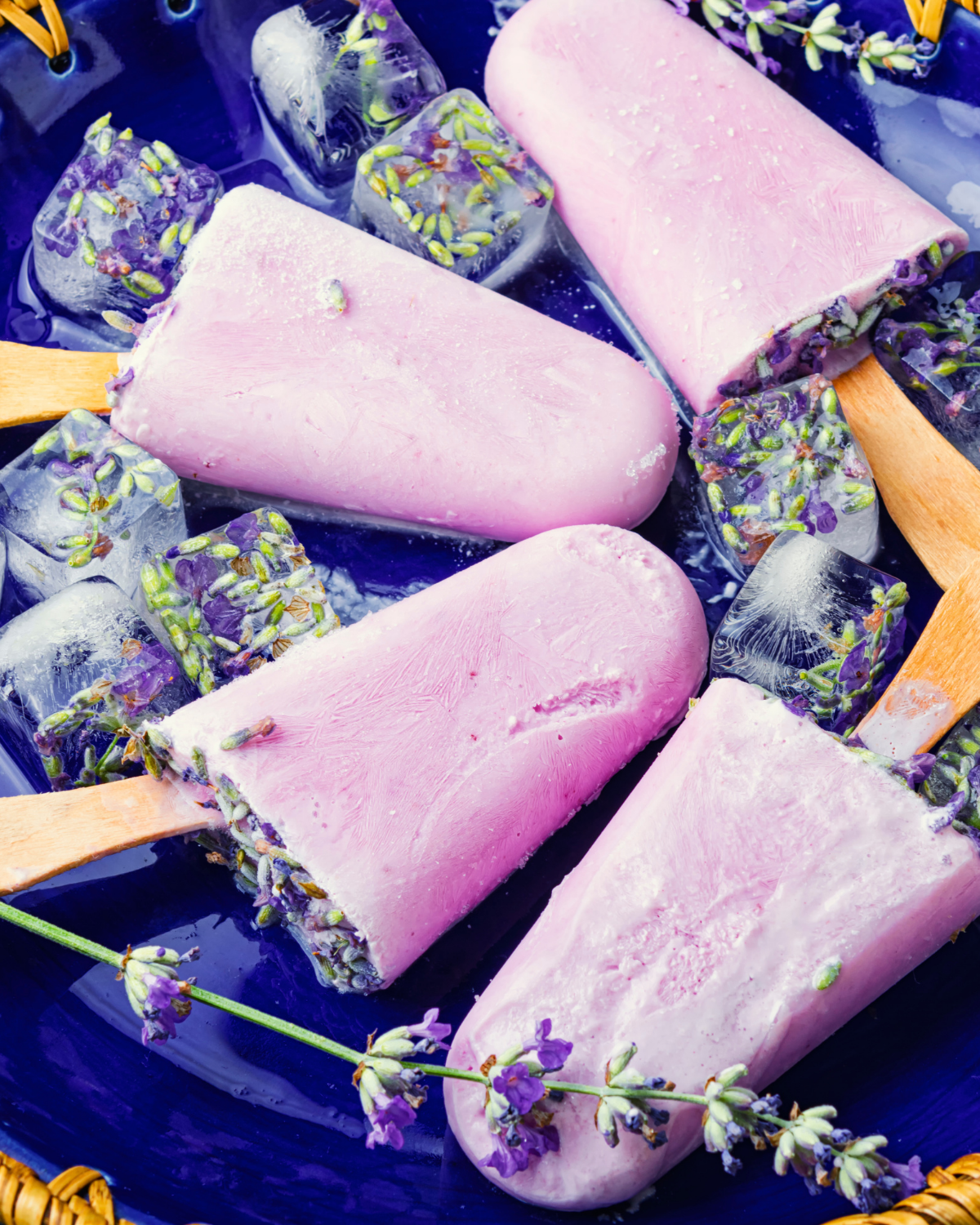 Creamy Lavender Ice Cream Bars (No Churn!)
