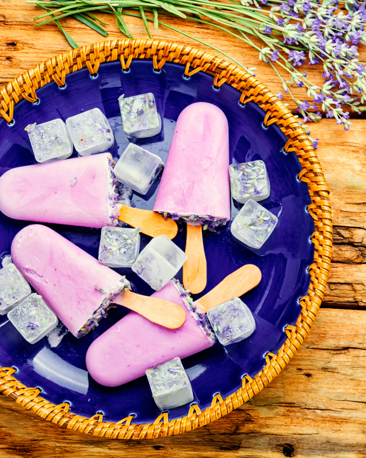 Creamy Lavender Ice Cream Bars (No Churn!)